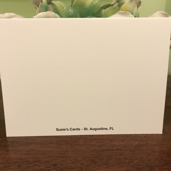 Note card : Hand painted and locally printed. - Picture 2 of 2